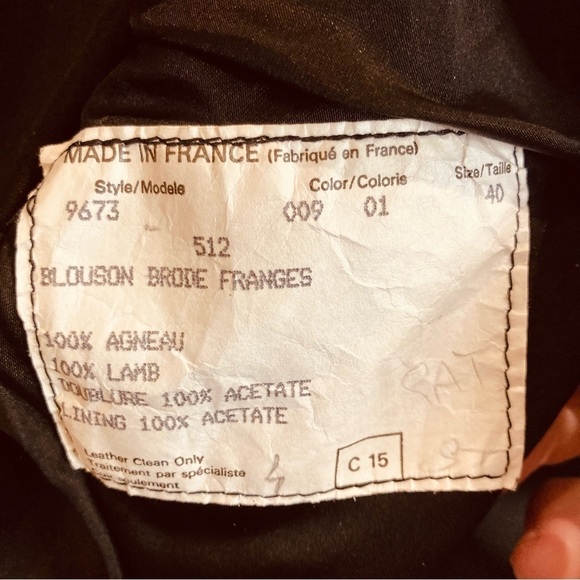 CLAUDE  MONTANA Sz 40 Fall/Winter 1984 Lambskin Leather Western Fringe Jacket - Picture 10 of 16